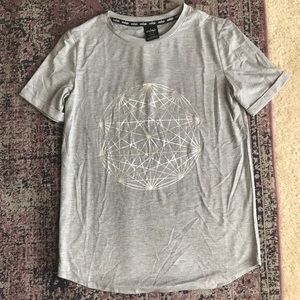 *NEW* Super Soft Grey Metallic Printed T Shirt